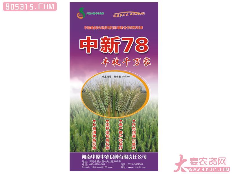 中新78-1 小麦种农资招商产品