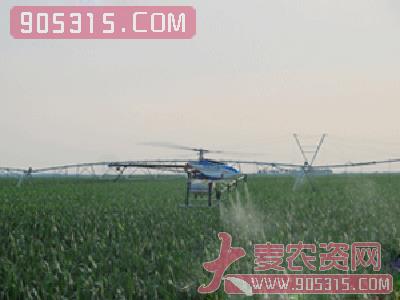一喷三防”飞机正在河南省遂平县为农民免费农资招商产品
